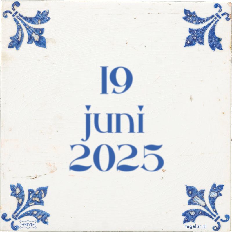 19 juni 2025 - Online tegeltjes bakken