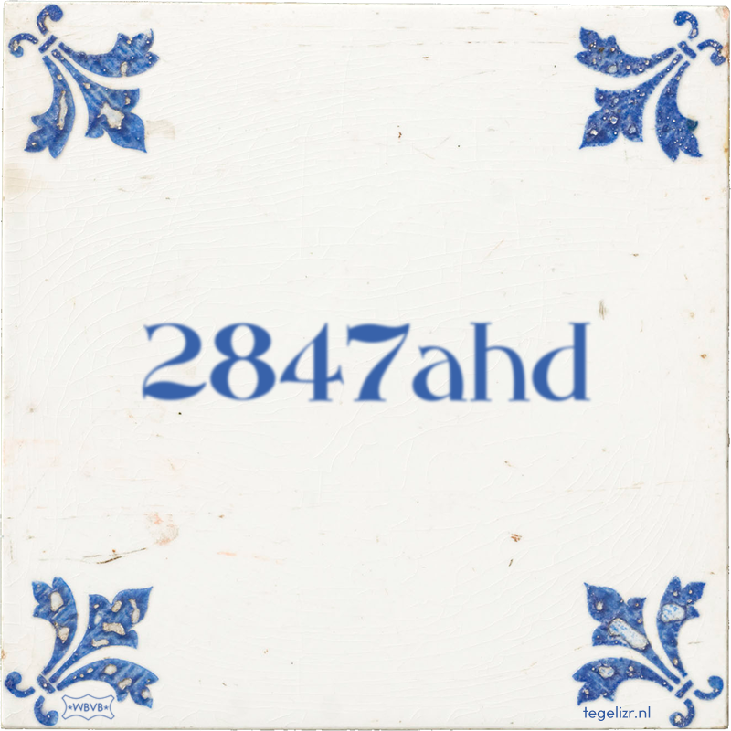 2847ahd - Online tegeltjes bakken