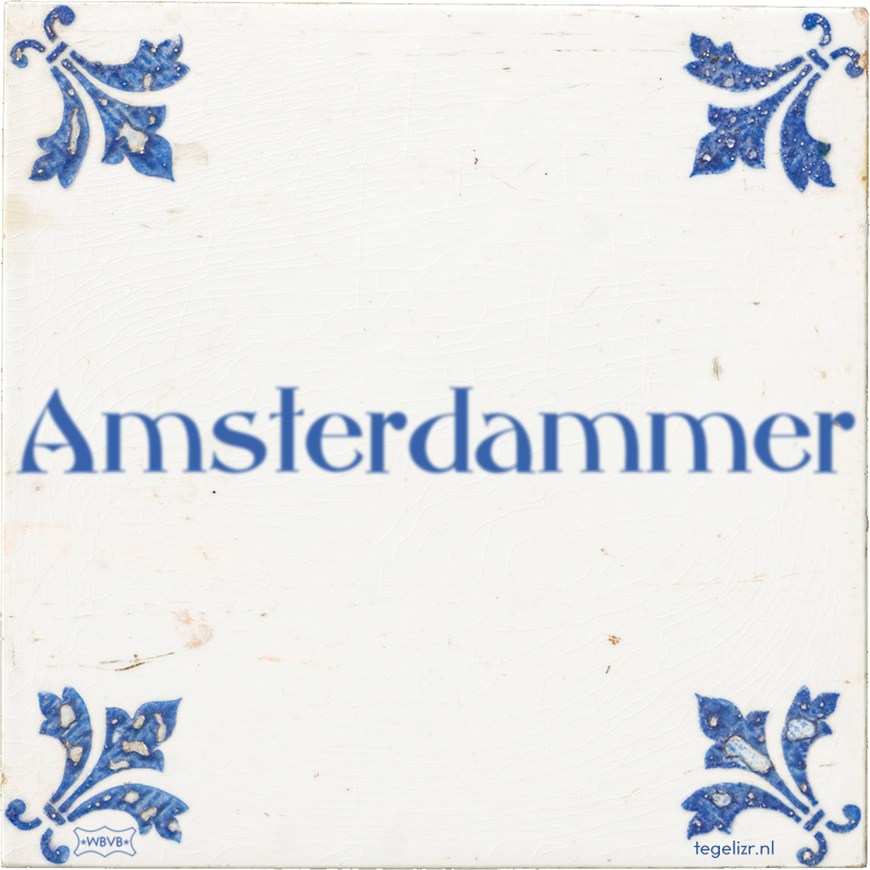 Amsterdammer - Online tegeltjes bakken
