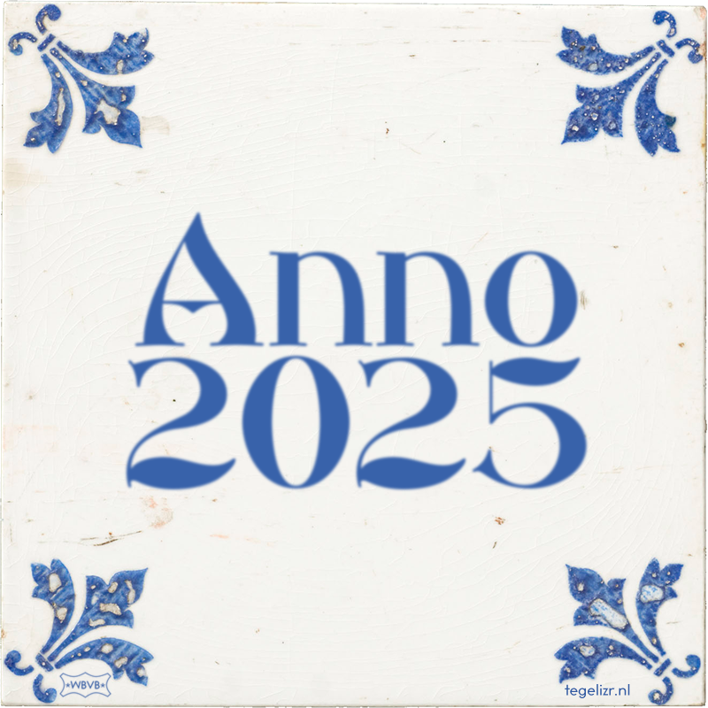 Anno 2025 - Online tegeltjes bakken