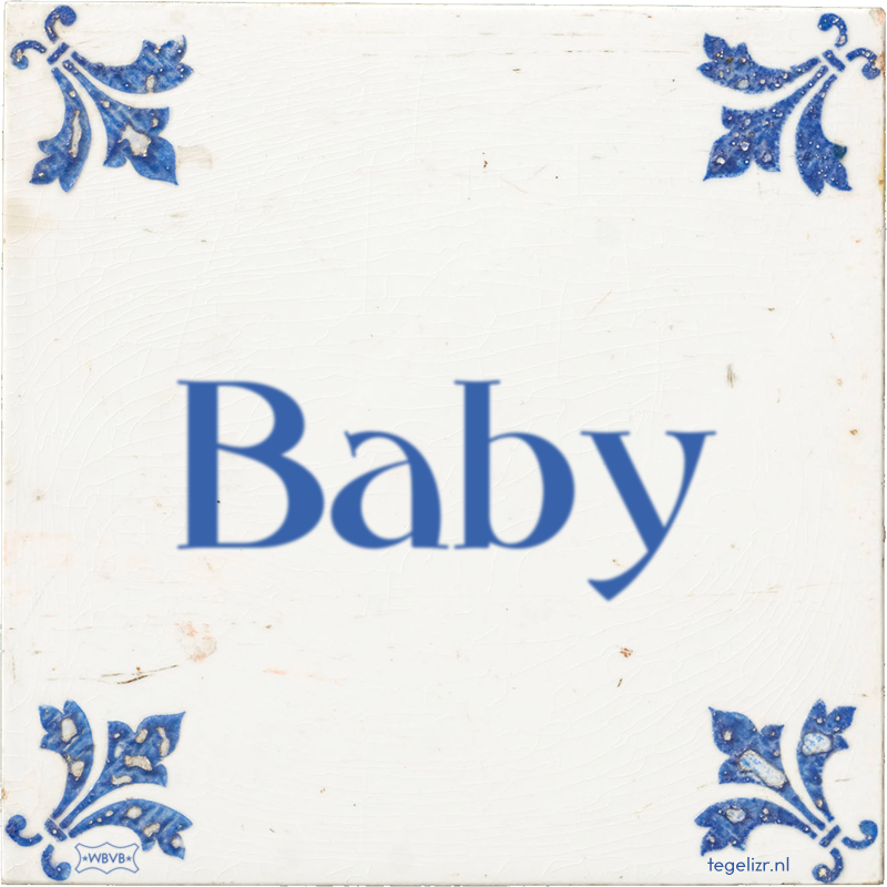 Baby - Online tegeltjes bakken