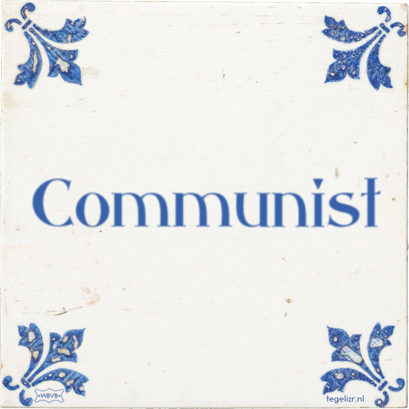 Communist - Online tegeltjes bakken