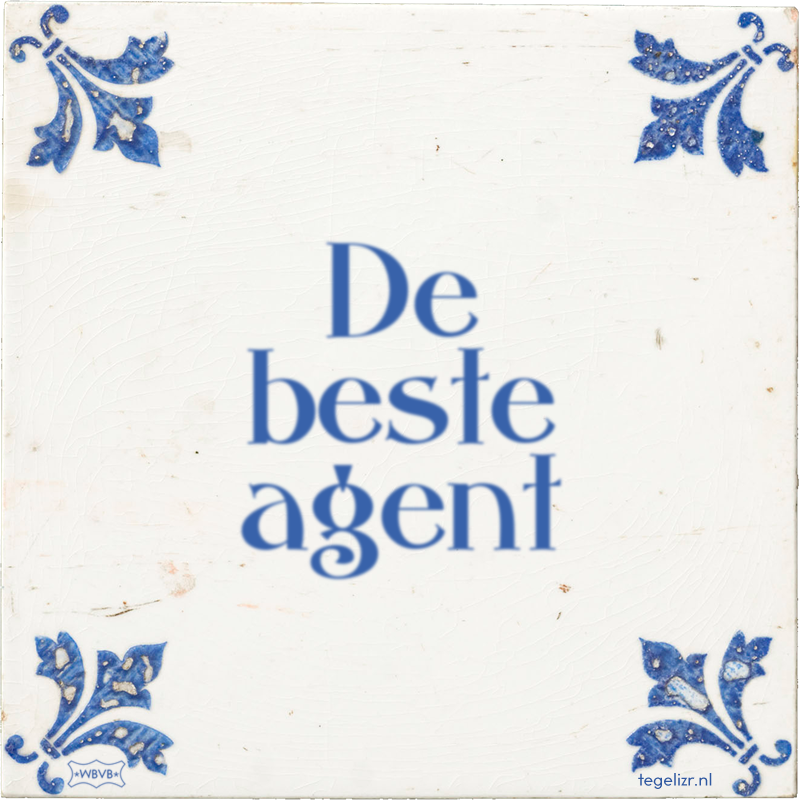 De beste agent - Online tegeltjes bakken