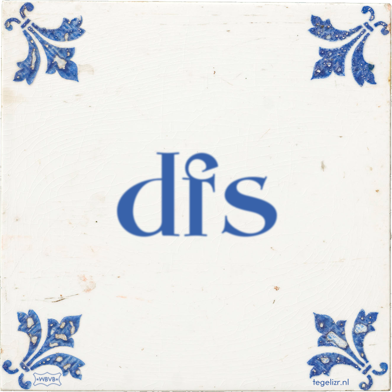 dfs - Online tegeltjes bakken