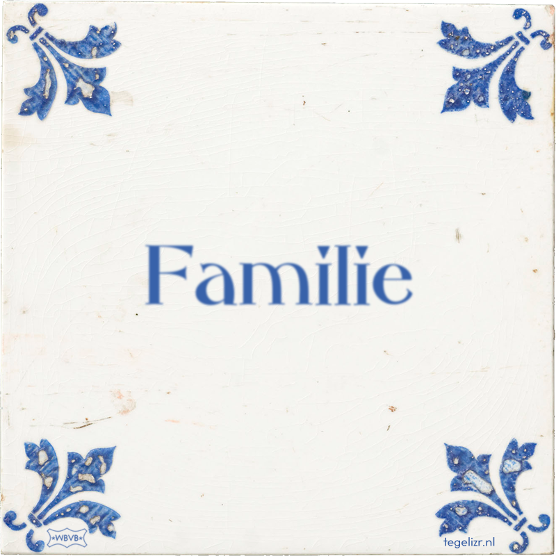 Familie - Online tegeltjes bakken