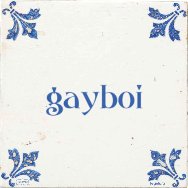 gayboi - Online tegeltjes bakken