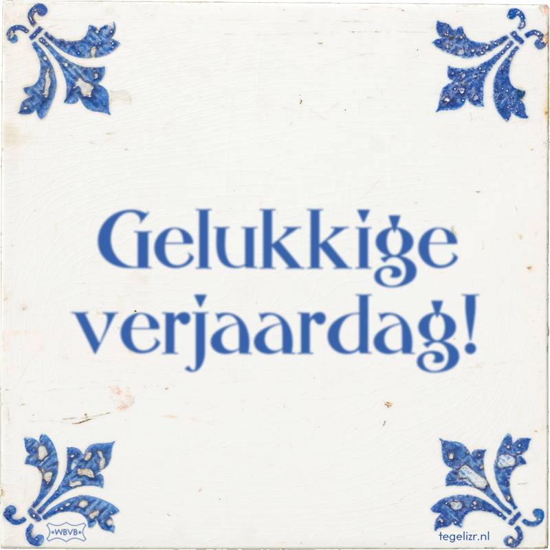 Gelukkige verjaardag! - Online tegeltjes bakken