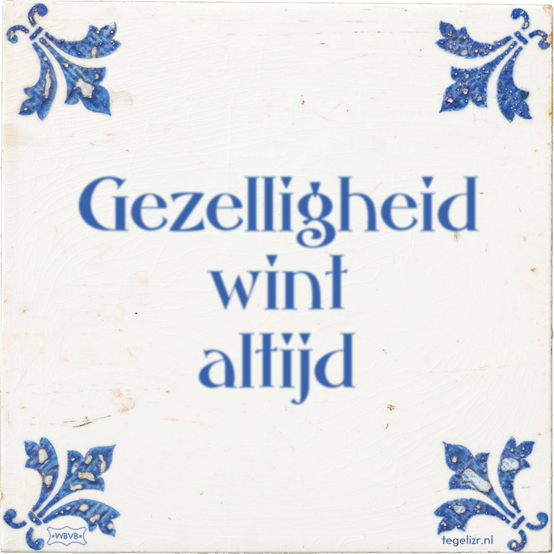 Gezelligheid wint altijd - Online tegeltjes bakken