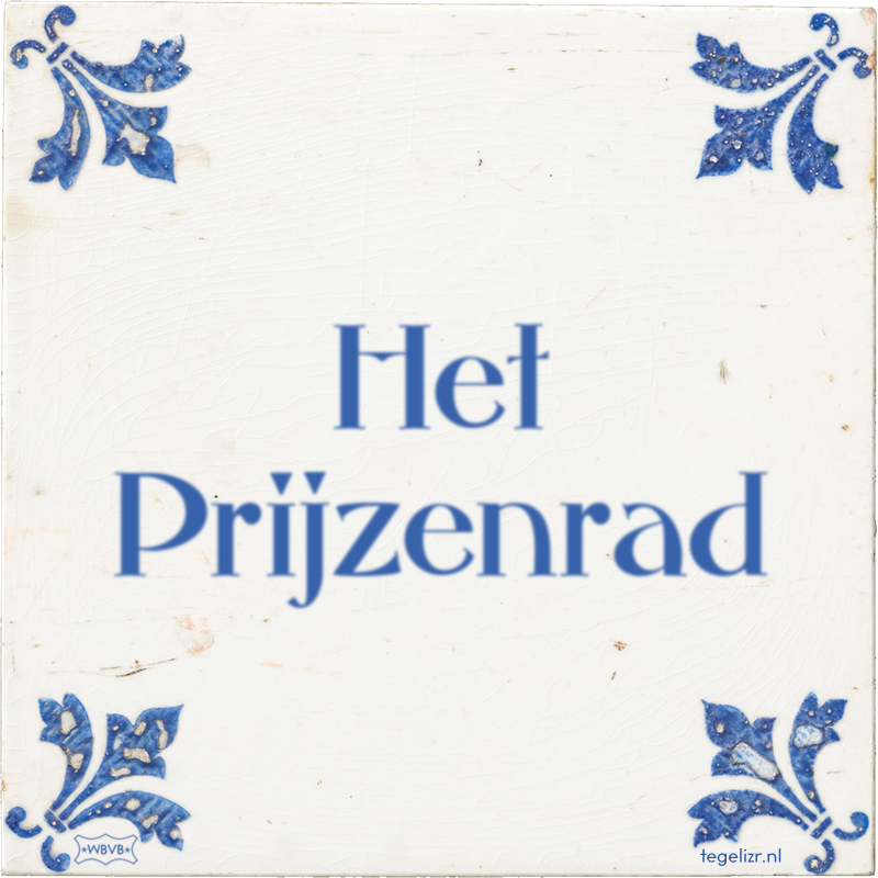 Het Prijzenrad - Online tegeltjes bakken