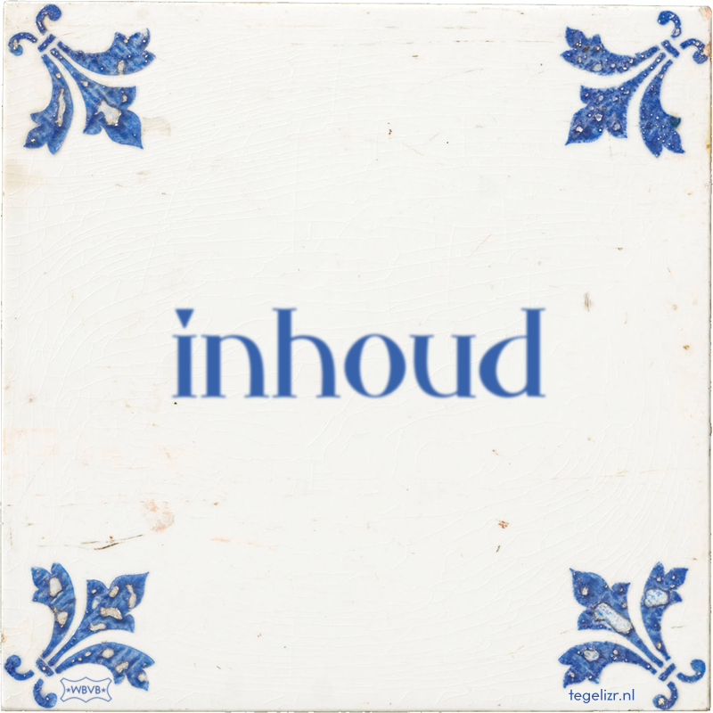 inhoud - Online tegeltjes bakken