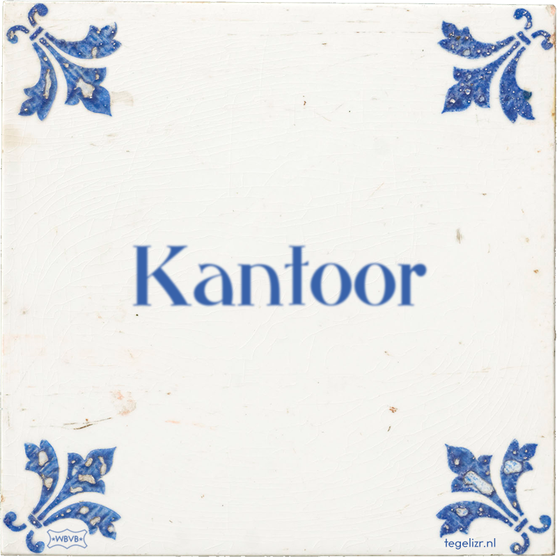 Kantoor - Online tegeltjes bakken