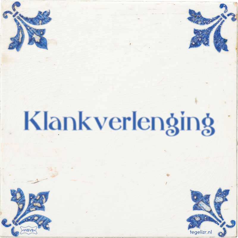 Klankverlenging - Online tegeltjes bakken