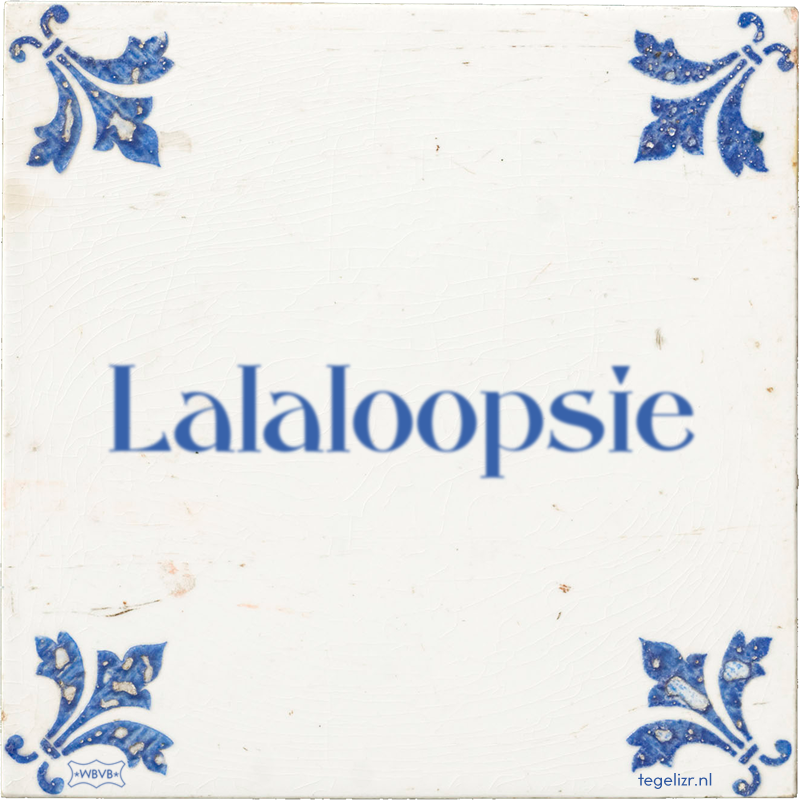 Lalaloopsie - Online tegeltjes bakken