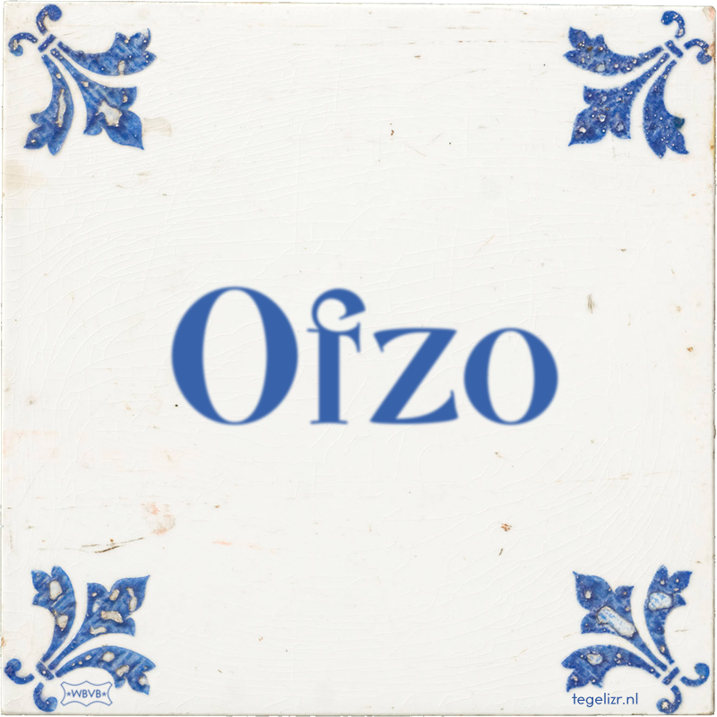 Ofzo - Online tegeltjes bakken