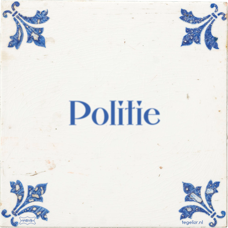 Politie - Online tegeltjes bakken