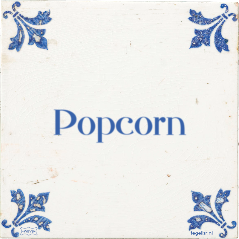Popcorn - Online tegeltjes bakken