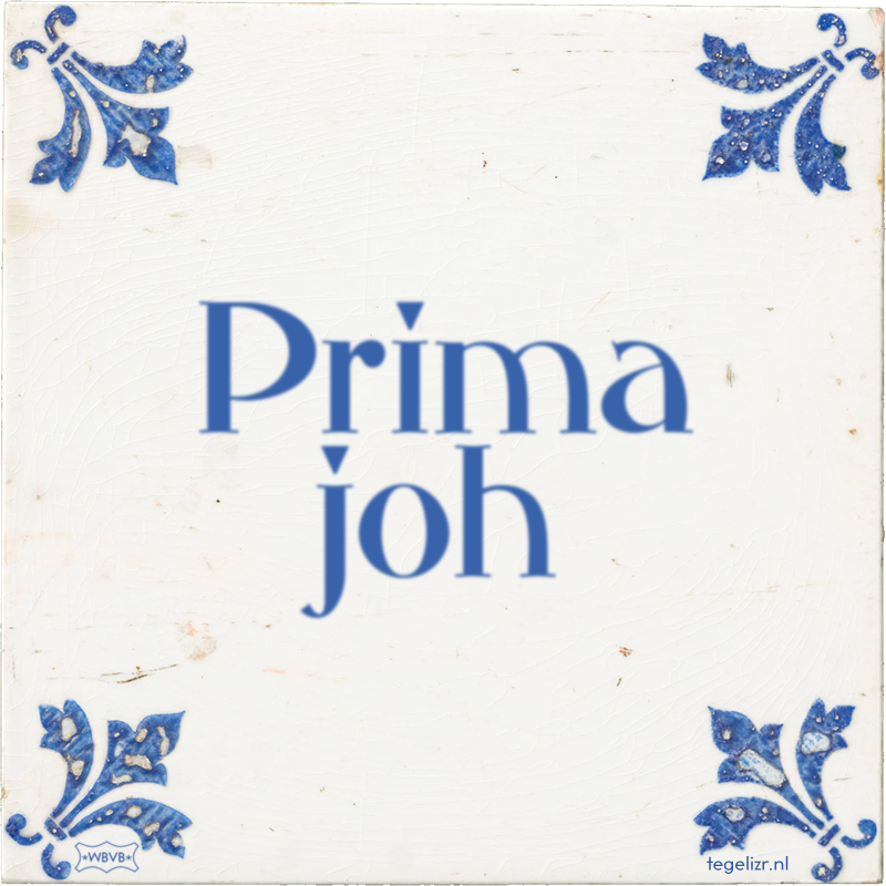 Prima joh - Online tegeltjes bakken