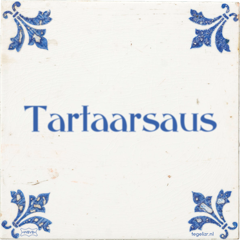 Tartaarsaus - Online tegeltjes bakken