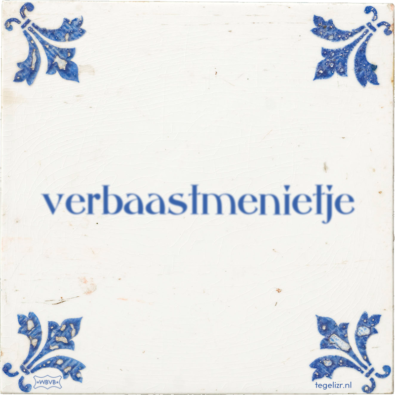 verbaastmenietje - Online tegeltjes bakken
