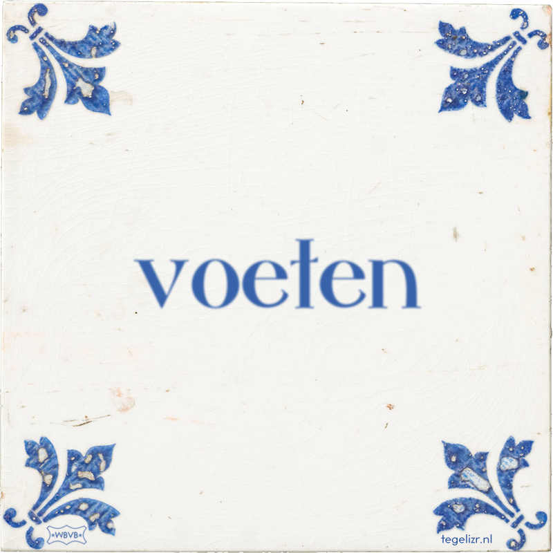 voeten - Online tegeltjes bakken