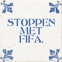STOPPEN MET FIFA. - 5 keer bekeken