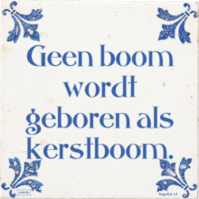 Geen boom wordt geboren als kerstboom. - 49 keer bekeken