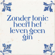 Zonder tonic heeft het leven geen gin - 6 keer bekeken