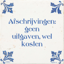 Afschrijvingen: geen uitgaven, wel kosten - 6 keer bekeken