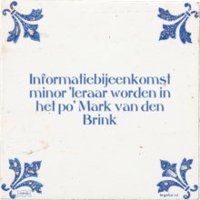 Informatiebijeenkomst minor 'leraar worden in het po' Mark van den Brink - 4 keer bekeken