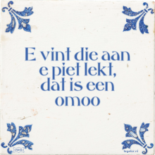 E vint die aan e piet lekt, dat is een omoo - 6 keer bekeken