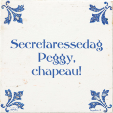 Secretaressedag Peggy, chapeau! - 19 keer bekeken
