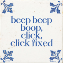 beep beep boop, click, click fixed - 1 keer bekeken