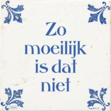 Zo moeilijk is dat niet - 138 keer bekeken