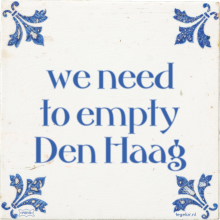 we need to empty Den Haag - 8 keer bekeken