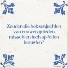 Zouden die heksenjachten van eeuwen geleden misschien toch op feiten berusten? - 8 keer bekeken