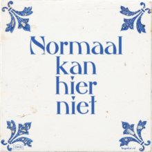 Normaal kan hier niet - 1 keer bekeken