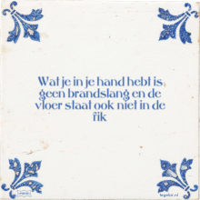 Wat je in je hand hebt is geen brandslang en de vloer staat ook niet in de fik - 4 keer bekeken