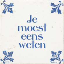 Je moest eens weten - 7 keer bekeken
